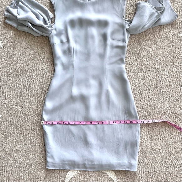 Keepsake Believer Cold Shoulder Mini Dress in Pale Gray XS - Picture 9 of 16